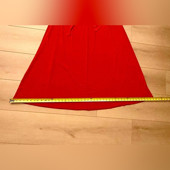 NWT Sangria Vibrant Red Dress Gown Sleeveless Size 10 - Picture 8 of 9